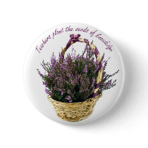 Teachers Plant Seeds Lavender Pinback Buttons
