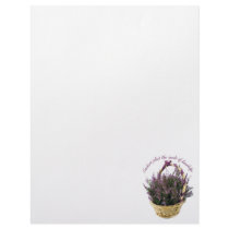 Teachers Plant Seeds Lavender Letterhead Template
