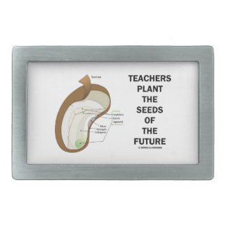Teachers Plant The Seeds Of The Future (Bean Seed) Rectangular Belt Buckles