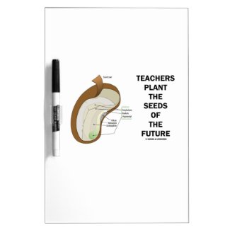 Teachers Plant The Seeds Of The Future (Bean Seed) Dry-Erase Whiteboard