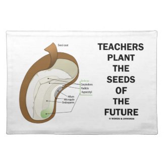 Teachers Plant The Seeds Of The Future (Bean Seed) Placemats