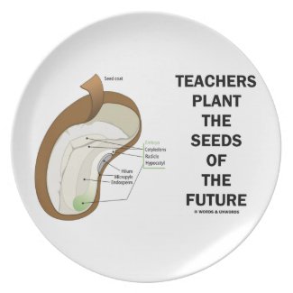 Teachers Plant The Seeds Of The Future (Bean Seed) Party Plate