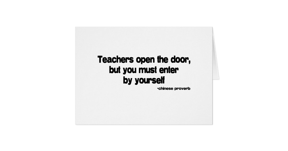 Teachers quote greeting card | Zazzle