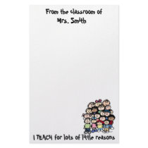 Teacher's Reason Stationary Custom Stationery