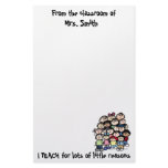 Teacher's Reason Stationary Custom Stationery