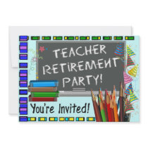 Teachers Retirement Party Invitations