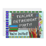 Teachers Retirement Party Invitations