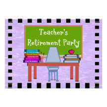 Teachers Retirement Party Invitations