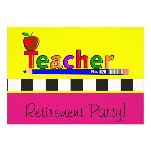 Teachers Retirement Party Invitations 5