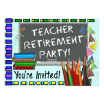 Teachers Retirement Party Invitations