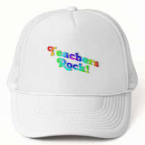 Teachers Rock Color Mesh Hats