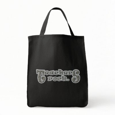 Teachers Rock Dark Bags by wingedturtle