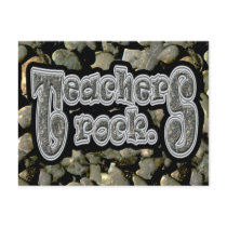 Teachers Rock Postcard