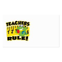 Teachers Rule! Business Card Template