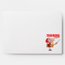 teachers rule female teacher cartoon envelopes