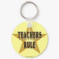 Teachers Rule keychain