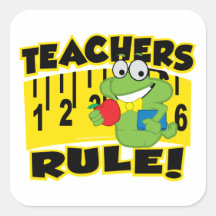 Teachers Rule! Sticker