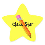 Teacher's Star with Pencil Award Stickers