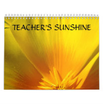 TEACHERS SUNSHINE Calendar Gift Floral Gardens