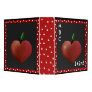 Teacher's Whimsical Heart Apple Binder