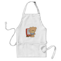 teaching ABCs cute teacher teddy bear design Apron