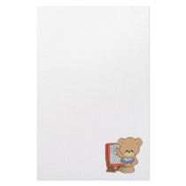 teaching ABCs cute teacher teddy bear design Stationery