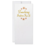 Teaching Brightens My Life Personalized Rack Card