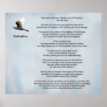 Teaching by Kahlil Gibran Posters