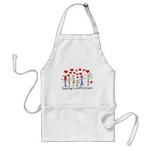 Teaching is a Work of Heart Apron