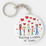 Teaching is a Work of Heart Keychain