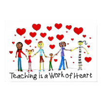Teaching is a Work of Heart Poster posters by TeacherTools Teaching is a Work of Heart Poster posters