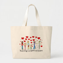 Teaching is a Work of Heart Tote Bag