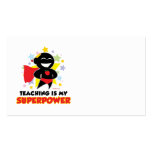 Teaching Is My Superpower Business Card Templates