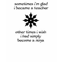 Teaching Ninja t-shirts by InnerEgo Teaching Ninja t-shirts