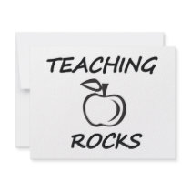 TEACHING ROCKS invitations