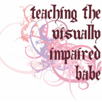 Teaching the Visually Impaired Babe Acrylic Cut Outs