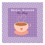 Teacup Bridal Shower Tea Party Custom Invitation