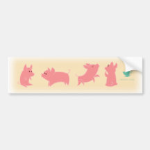 Teacup Piggies Bumper Stickers