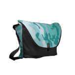 Teal and Aquamarine Urban Camoflage Pattern Courier Bags