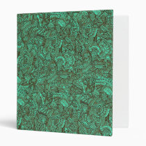 Teal and Black Binder binders