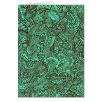 Teal and Black Card cards