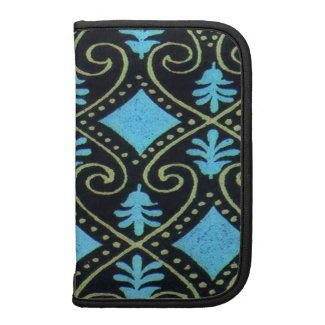 Teal and Black Pattern Planner