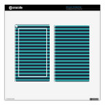 teal and black stripes skin for kindle fire