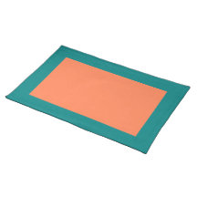 Teal and Coral Placemat
