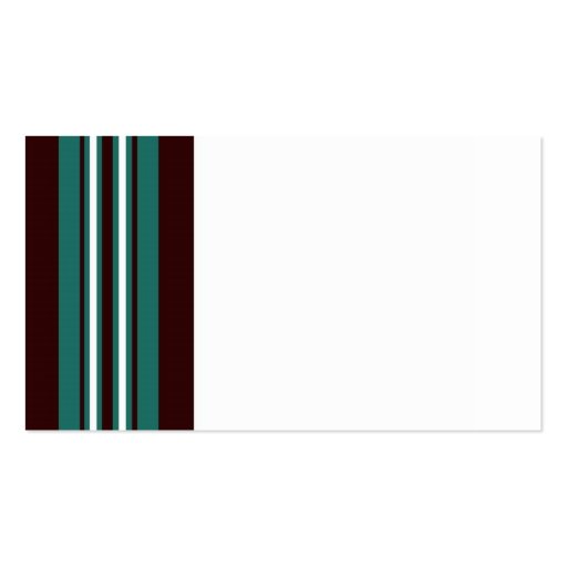 Teal and Dark Brown Place Card Holder Business Card Template (back side)