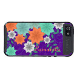 Teal and Orange Flowers iPhone 5 Case skinit case