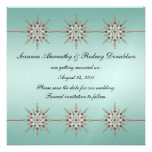 Teal and Red Ornaments Save The Date Custom Announcement