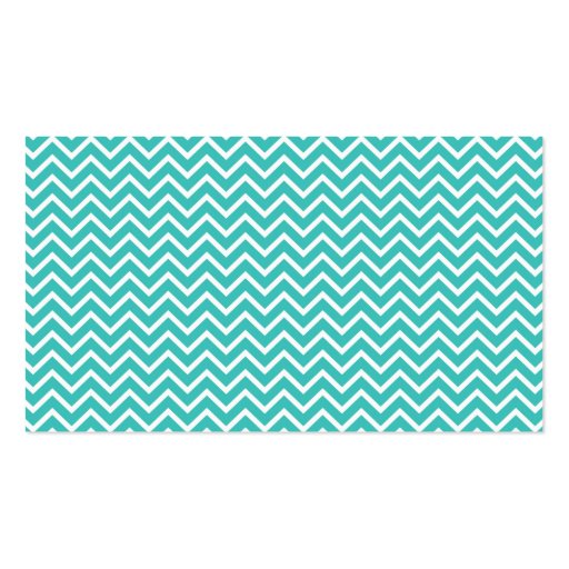 Teal and Turquouise Chevron Nautical Anchor Business Card Templates (back side)