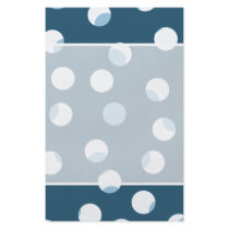 Teal and white dot pattern. Green - blue. Custom Flyer