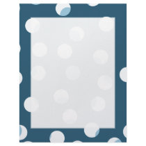 Teal and white dot pattern. Green - blue. Letterhead